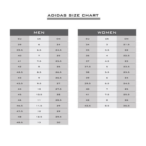 adidas size chart 2022.